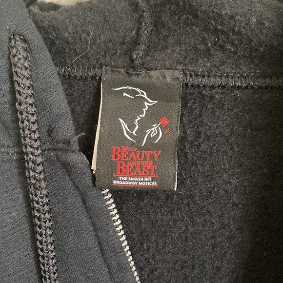 Disney beauty and the beast black hoodie XL - Picture 2 of 4